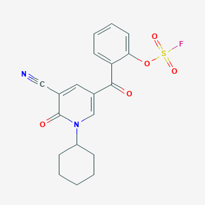 3-Cyano-1-cyclohexyl-5-(2-fluorosulfonyloxybenzoyl)-2-oxopyridine