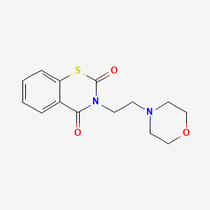 molecular formula C14H16N2O3S B2357618 3-(2-吗啉乙基)-2H-1,3-苯并噻嗪-2,4(3H)-二酮 CAS No. 338415-49-9