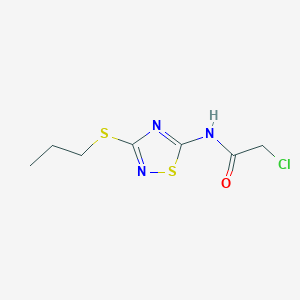 2-chloro-N-[3-(propylthio)-1,2,4-thiadiazol-5-yl]acetamide