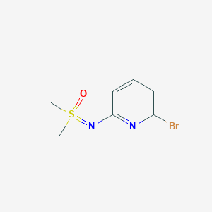 molecular formula C7H9BrN2OS B2357629 CS(C)(=O)=Nc1cccc(Br)n1 CAS No. 1644500-06-0