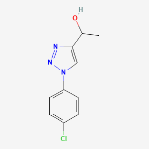 molecular formula C10H10ClN3O B2357632 1-[1-(4-氯苯基)-1H-1,2,3-三唑-4-基]乙醇 CAS No. 1512969-55-9