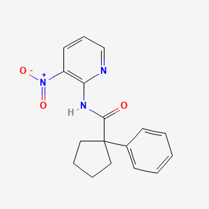 N-(3-nitropyridin-2-yl)-1-phenylcyclopentane-1-carboxamide