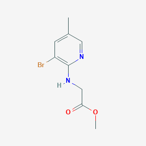 molecular formula C9H11BrN2O2 B2357650 Methyl 2-[(3-bromo-5-methylpyridin-2-yl)amino]acetate CAS No. 1289097-37-5