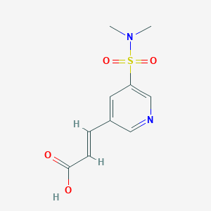 3-[5-(Dimethylsulfamoyl)pyridin-3-yl]prop-2-enoic acid