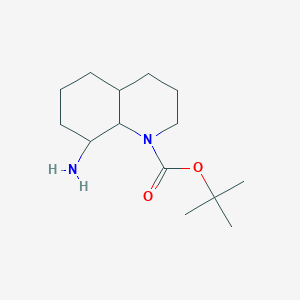 molecular formula C14H26N2O2 B2357661 Tert-butyl 8-amino-3,4,4a,5,6,7,8,8a-octahydro-2H-quinoline-1-carboxylate CAS No. 2168381-19-7