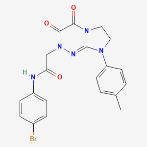 N-(4-bromophenyl)-2-(3,4-dioxo-8-(p-tolyl)-3,4,7,8-tetrahydroimidazo[2,1-c][1,2,4]triazin-2(6H)-yl)acetamide
