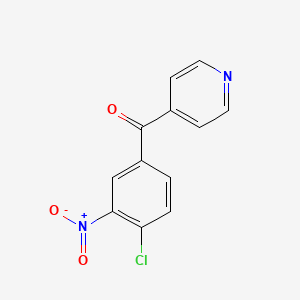 molecular formula C12H7ClN2O3 B2357664 (4-氯-3-硝基苯基)(吡啶-4-基)甲酮 CAS No. 62946-43-4