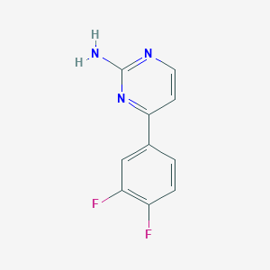 molecular formula C10H7F2N3 B2357667 4-(3,4-Difluorophenyl)pyrimidin-2-amine CAS No. 1248370-53-7