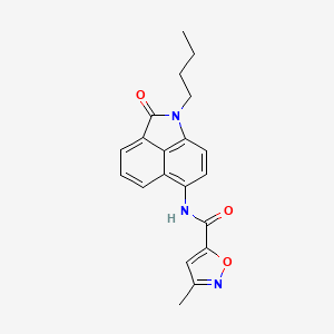 molecular formula C20H19N3O3 B2357684 N-(1-丁基-2-氧代-1,2-二氢苯并[cd]吲哚-6-基)-3-甲基异噁唑-5-甲酰胺 CAS No. 946334-98-1