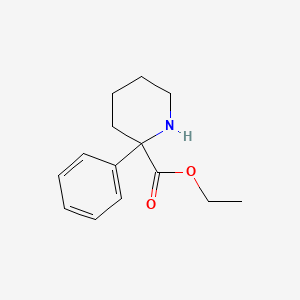 molecular formula C14H19NO2 B2357706 Ethyl 2-phenylpiperidine-2-carboxylate CAS No. 2112593-96-9