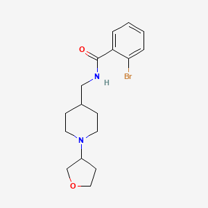 molecular formula C17H23BrN2O2 B2357721 2-Brom-N-((1-(Tetrahydrofuran-3-yl)piperidin-4-yl)methyl)benzamid CAS No. 2034607-02-6