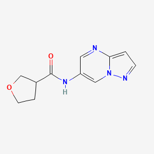 N-(pyrazolo[1,5-a]pyrimidin-6-yl)tetrahydrofuran-3-carboxamide