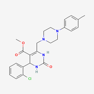 Methyl 4-(2-chlorophenyl)-6-{[4-(4-methylphenyl)piperazin-1-yl]methyl}-2-oxo-1,2,3,4-tetrahydropyrimidine-5-carboxylate