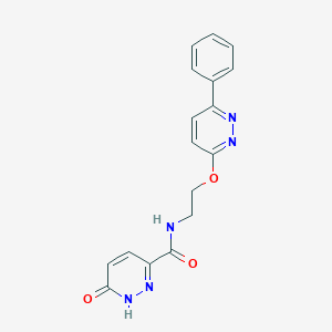 6-oxo-N-(2-((6-phenylpyridazin-3-yl)oxy)ethyl)-1,6-dihydropyridazine-3-carboxamide