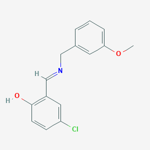 4-chloro-2-{(E)-[(3-methoxybenzyl)imino]methyl}phenol