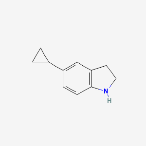 molecular formula C11H13N B2357742 5-cyclopropyl-2,3-dihydro-1H-indole CAS No. 893738-85-7