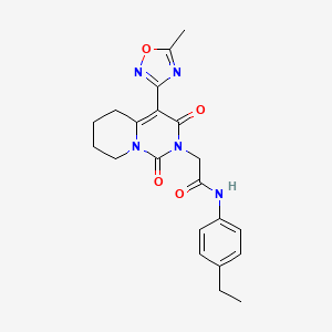 N-(4-ethylphenyl)-2-[4-(5-methyl-1,2,4-oxadiazol-3-yl)-1,3-dioxo-5,6,7,8-tetrahydro-1H-pyrido[1,2-c]pyrimidin-2(3H)-yl]acetamide