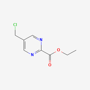 molecular formula C8H9ClN2O2 B2357751 Ethyl 5-(chloromethyl)pyrimidine-2-carboxylate CAS No. 944902-25-4
