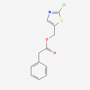 molecular formula C12H10ClNO2S B2357754 (2-氯-1,3-噻唑-5-基)甲基 2-苯乙酸酯 CAS No. 672950-07-1