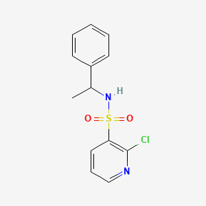 2-chloro-N-(1-phenylethyl)pyridine-3-sulfonamide