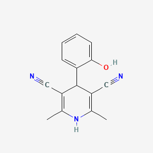 4-(2-Hydroxyphenyl)-2,6-dimethyl-1,4-dihydropyridine-3,5-dicarbonitrile