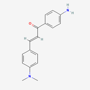 molecular formula C17H18N2O B2357795 (2E)-1-(4-氨基苯基)-3-[4-(二甲氨基)苯基]丙-2-烯-1-酮 CAS No. 126443-09-2