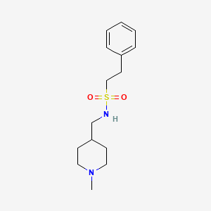 molecular formula C15H24N2O2S B2357802 N-((1-methylpiperidin-4-yl)methyl)-2-phenylethanesulfonamide CAS No. 952982-37-5