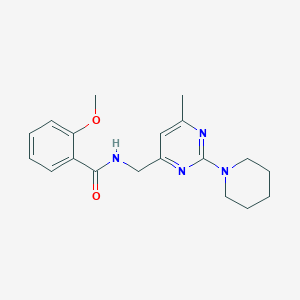 2-Methoxy-N-[(6-methyl-2-piperidin-1-ylpyrimidin-4-yl)methyl]benzamide