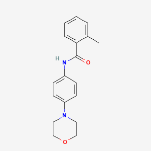 2-methyl-N-(4-morpholinophenyl)benzamide