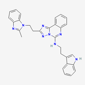 N-[2-(1H-indol-3-yl)ethyl]-2-[2-(2-methylbenzimidazol-1-yl)ethyl]-[1,2,4]triazolo[1,5-c]quinazolin-5-amine