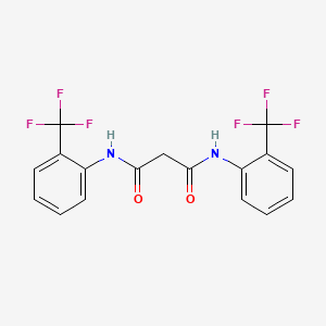 molecular formula C17H12F6N2O2 B2357823 N,N'-bis[2-(trifluoromethyl)phenyl]propanediamide CAS No. 339096-41-2