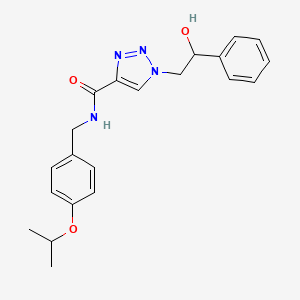 1-(2-hydroxy-2-phenylethyl)-N-(4-isopropoxybenzyl)-1H-1,2,3-triazole-4-carboxamide