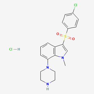 molecular formula C19H21Cl2N3O2S B2357839 5-羟色胺6受体拮抗剂29 