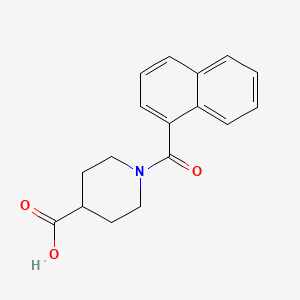 molecular formula C17H17NO3 B2357840 1-(naphthalene-1-carbonyl)piperidine-4-carboxylic Acid CAS No. 147636-51-9