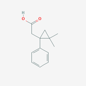 2-(2,2-Dimethyl-1-phenylcyclopropyl)acetic acid