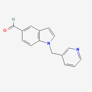 1-(pyridin-3-ylmethyl)-1H-indole-5-carbaldehyde