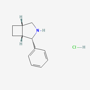 molecular formula C12H16ClN B2357854 (1R,2S,5S)-2-Phenyl-3-azabicyclo[3.2.0]heptane;hydrochloride CAS No. 2377004-90-3