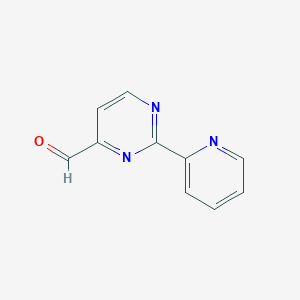 molecular formula C10H7N3O B2357873 2-(piridin-2-il)pirimidin-4-carbaldehído CAS No. 156825-28-4