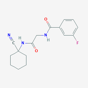 N-(1-cyanocyclohexyl)-2-[(3-fluorophenyl)formamido]acetamide