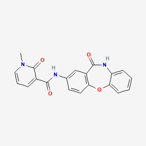 molecular formula C20H15N3O4 B2357900 1-methyl-2-oxo-N-(11-oxo-10,11-dihydrodibenzo[b,f][1,4]oxazepin-2-yl)-1,2-dihydropyridine-3-carboxamide CAS No. 1324207-73-9