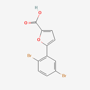 molecular formula C11H6Br2O3 B2357928 5-(2,5-Dibromophenyl)furan-2-carboxylic acid CAS No. 1251251-93-0