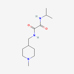 molecular formula C12H23N3O2 B2357931 N1-异丙基-N2-((1-甲基哌啶-4-基)甲基)草酰胺 CAS No. 952974-83-3