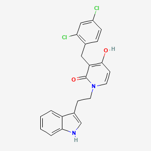 3-(2,4-dichlorobenzyl)-4-hydroxy-1-[2-(1H-indol-3-yl)ethyl]-2(1H)-pyridinone