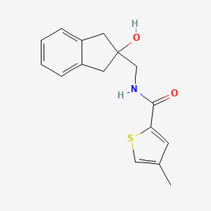 N-((2-hydroxy-2,3-dihydro-1H-inden-2-yl)methyl)-4-methylthiophene-2-carboxamide
