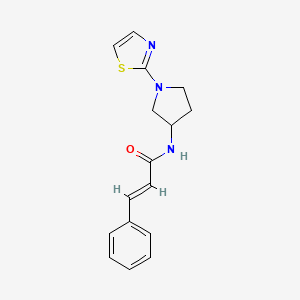 N-(1-(thiazol-2-yl)pyrrolidin-3-yl)cinnamamide