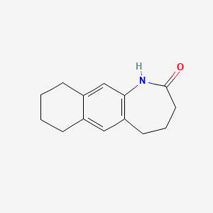 molecular formula C14H17NO B2357962 1H,2H,3H,4H,5H,7H,8H,9H,10H-萘并[2,3-b]氮杂菲-2-酮 CAS No. 1267135-04-5