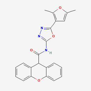 N-[5-(2,5-dimethylfuran-3-yl)-1,3,4-oxadiazol-2-yl]-9H-xanthene-9-carboxamide