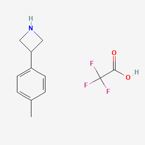 molecular formula C12H14F3NO2 B2357969 3-(4-メチルフェニル)アゼチジン;2,2,2-トリフルオロ酢酸 CAS No. 1443220-95-8