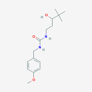 molecular formula C16H26N2O3 B2357971 1-(3-Hydroxy-4,4-dimethylpentyl)-3-(4-methoxybenzyl)urea CAS No. 1396758-01-2