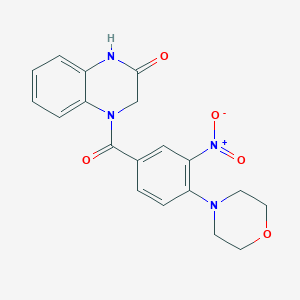 4-(4-morpholino-3-nitrobenzoyl)-3,4-dihydroquinoxalin-2(1H)-one
